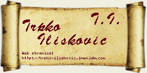 Trpko Ilišković vizit kartica